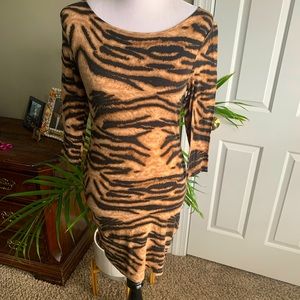 Tiger bodycon dress